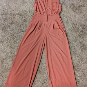 Athleta Sleeveless Jumpsuit in Terracotta
